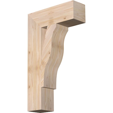 Ekena Millwork Funston Block Smooth Bracket, Douglas Fir, 5 1/2"W x 18"D x 30"H BKT06X18X30FST05SDF